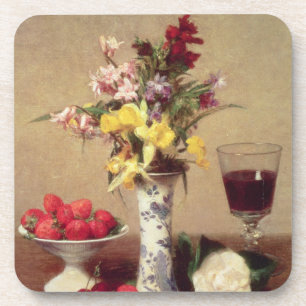 Engagement Bouquet Beverage Coaster