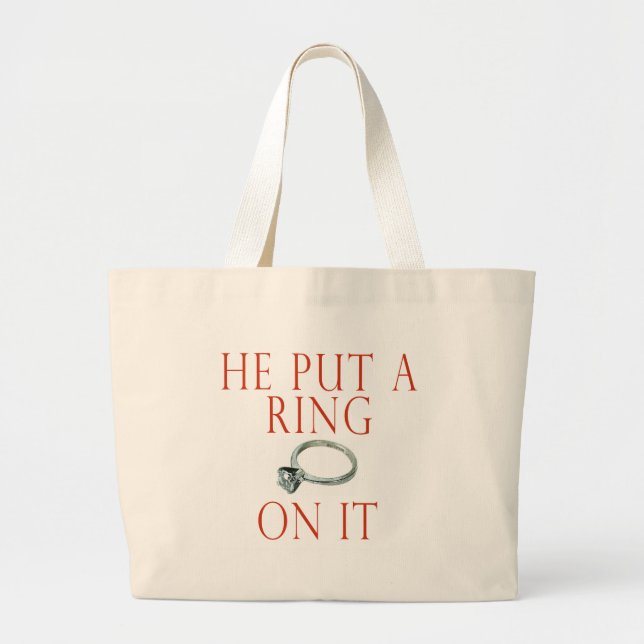 Engagement Bride Tote Bag (Front)