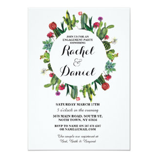 Engagement Cactus Fiesta Cacti Couple's Invite