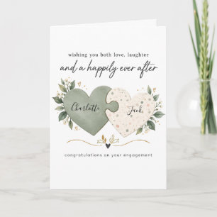 Engagement Card for Couple   Wishing You Both Love