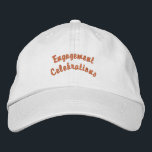 Engagement Celebration Custom Cap Text Wedding Hat<br><div class="desc">Celebrate your engagement with the "Engagement Celebration" hat,  an accessory that perfectly captures the joy and excitement of this unforgettable milestone. Beautiful and Handsome Alternative Apparel Basic Adjustable Cap. You change or edit the text name.</div>