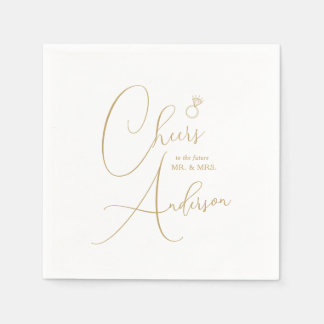 Engagement Cheers to the future Mr. and Mrs. Napkins