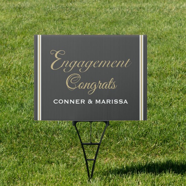Engagement Congrats custom Sign (Insitu)