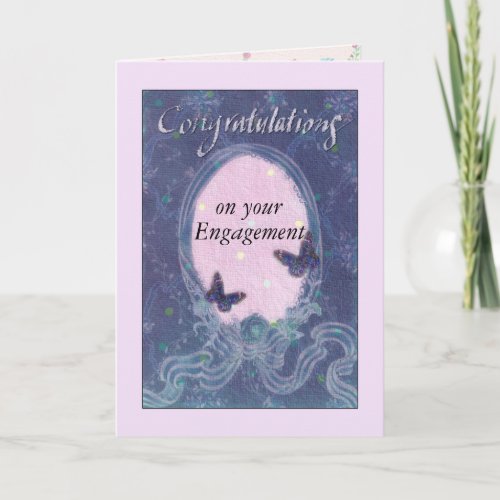 Engagement Congrats Exquisite Dreamy Artwork Card