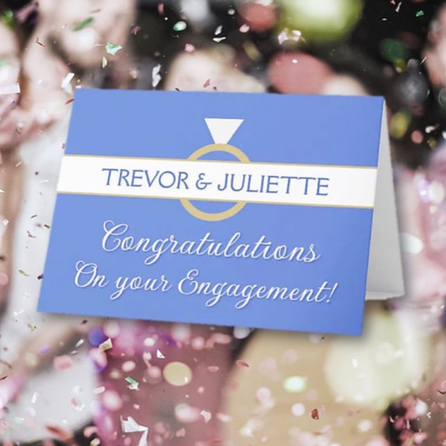 Engagement Congrats Personal Folded Greeting Card (Creator Uploaded)