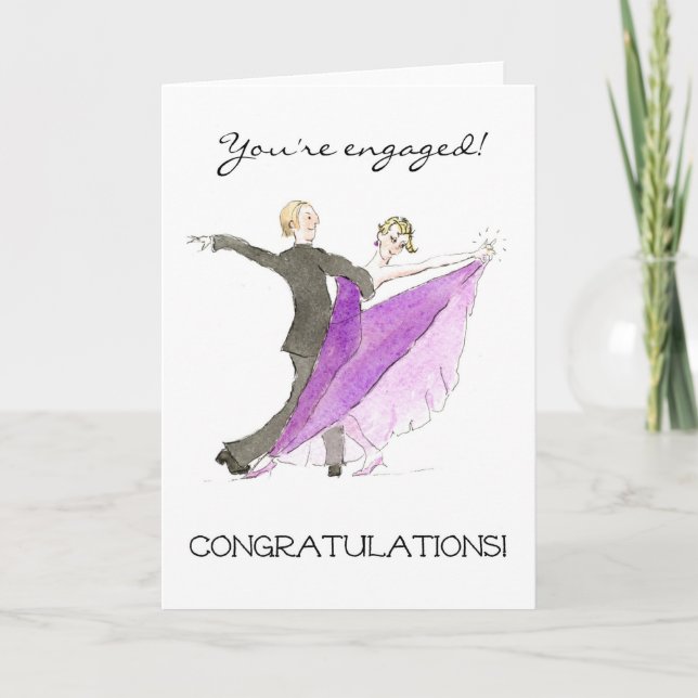 Engagement Congratulations Card (Front)