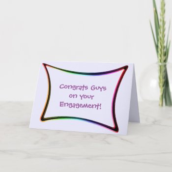 Engagement Congratulations Card For Gay Grooms by AGayMarriage at Zazzle