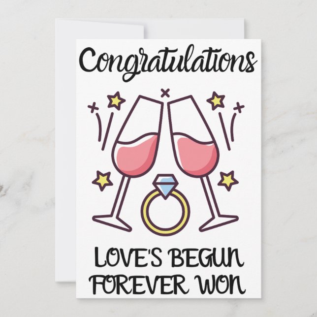Engagement Congratulations Cards (Front)