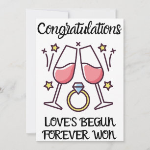 Engagement Congratulations Cards