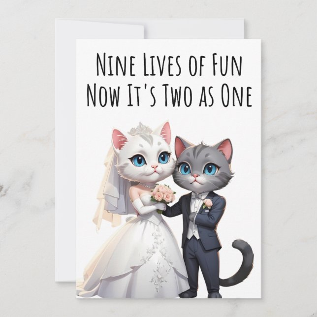 Engagement Congratulations Cards Cat Lovers Card (Front)