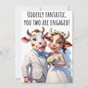 Engagement Congratulations Cards Funny Cow Card