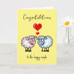 engagement couple congratulations  card