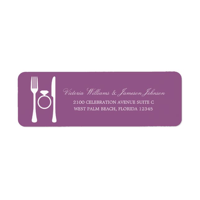 ENGAGEMENT DINNER | ADDRESS LABELS (Front)