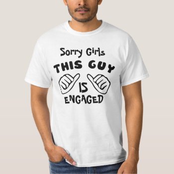 Engagement Engaged Engagement Announcement T-shirt by BooPooBeeDooTShirts at Zazzle