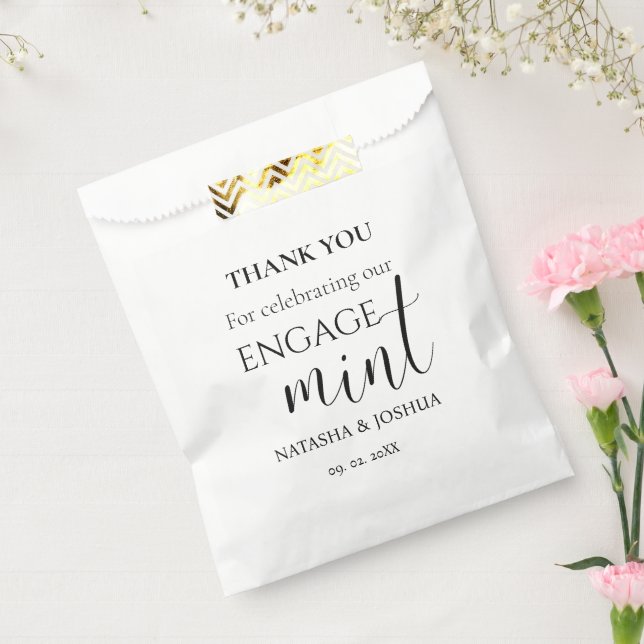 Engagement Engagemint Thank You Party Favor Bag (Sealed)