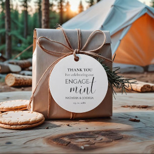 Engagement Engagemint Thank You Party Favor Tags