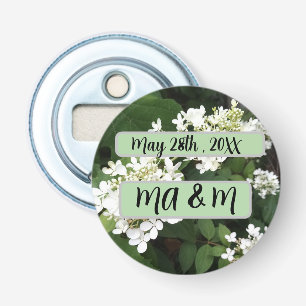 Engagement Favors Hydrangea Photo Bottle Opener