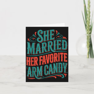 Engagement fiancé couple married favorite arm card