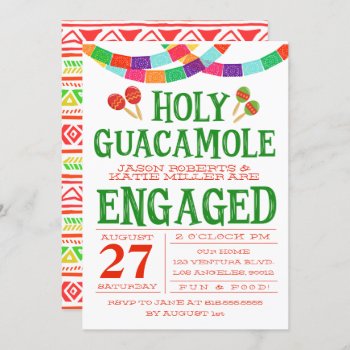Engagement Fiesta Invitation by party_depot at Zazzle
