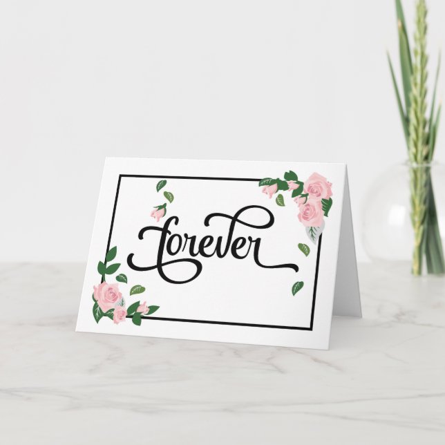 Engagement - Forever Will Look Beautiful on You Card (Front)