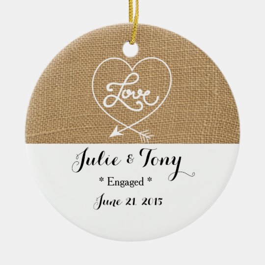 2015 engagement ornament