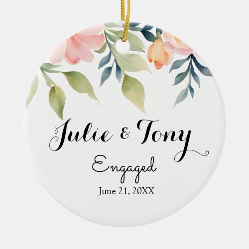 Engagement Gift Engagement Ornament _