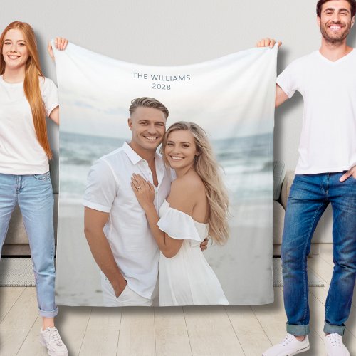 Engagement Gift Fleece Blanket Custom Newlywed 