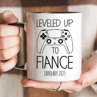 Engagement Gift for Him, LEVELED UP TO FIANCE