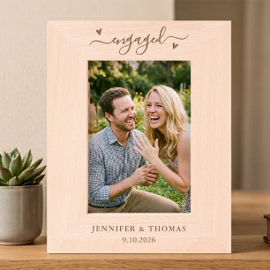 Engagement Gift Newly Engaged Couple Engraved Frames