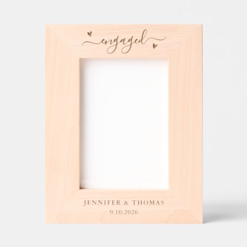 Engagement Gift Newly Engaged Couple Engraved Frames