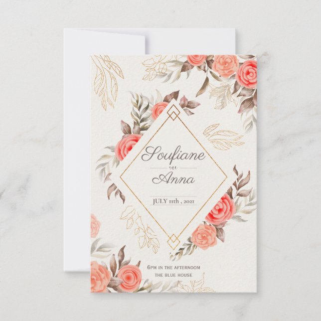 engagement invitation template (Front)