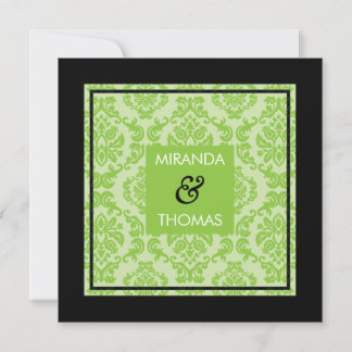 ENGAGEMENT INVITATIONS :: damask colors 1