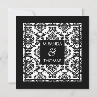 ENGAGEMENT INVITATIONS :: damask colors 10