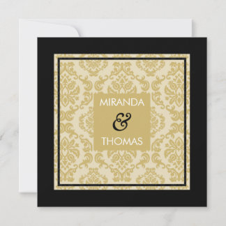 ENGAGEMENT INVITATIONS :: damask colors 3