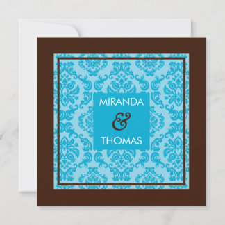 ENGAGEMENT INVITATIONS :: damask colors 4
