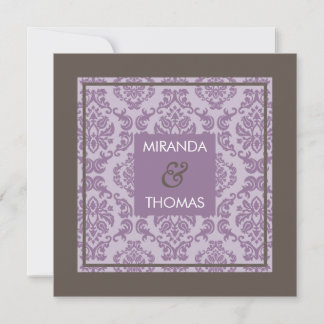 ENGAGEMENT INVITATIONS :: damask colors 7