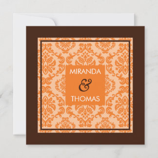 ENGAGEMENT INVITATIONS :: damask colors 8
