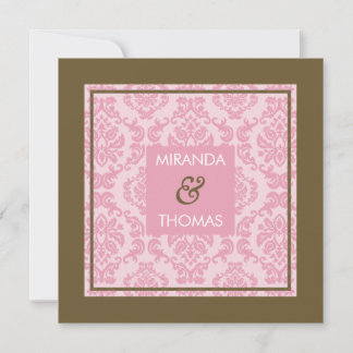 ENGAGEMENT INVITATIONS :: damask colors 9
