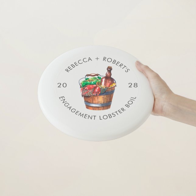 Engagement Lobster Boil Announcement Summer Party Wham-O Frisbee (In Hand)