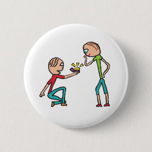 Engagement Marriage Proposal Button