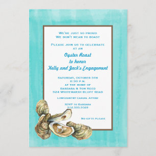 Engagement Oyster Roast Party Invitation