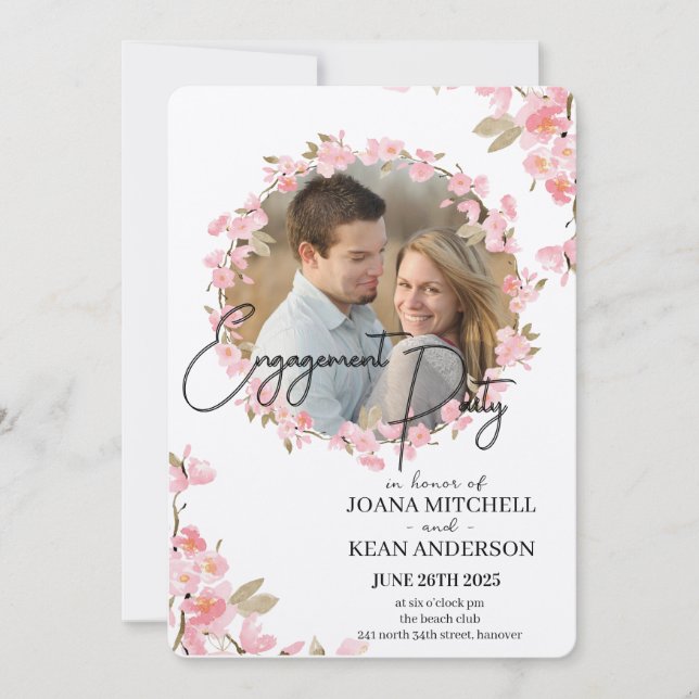 Engagement Party Celebration Invitation (Front)