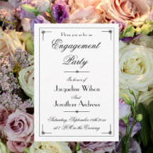 Engagement Party Chic Elegant Personalized Party