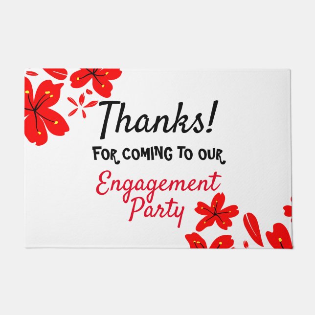 Engagement party doormat (Front)