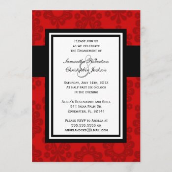 Engagement Party Elegant Vintage Wedding Invite by ForeverAndEverAfter at Zazzle