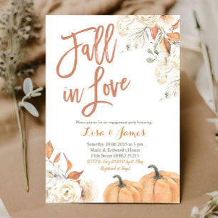 Engagement party Fall in Love engagement Invitation