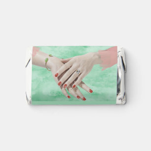Engagement Party Green with Hand & Ring Hershey's Miniatures