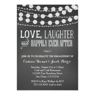 Engagement Party Invitation Chalkboard Wedding