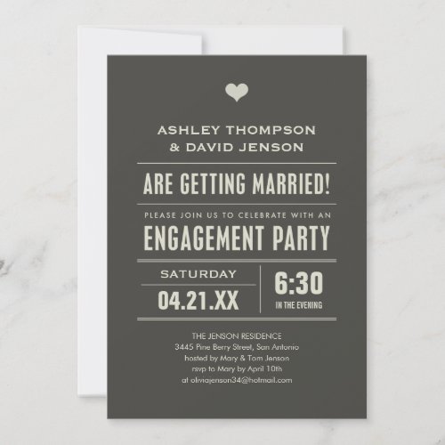 Engagement Party Invitations