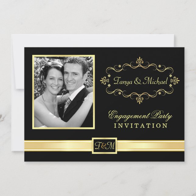 Engagement Party Invitations with Photo (Front)